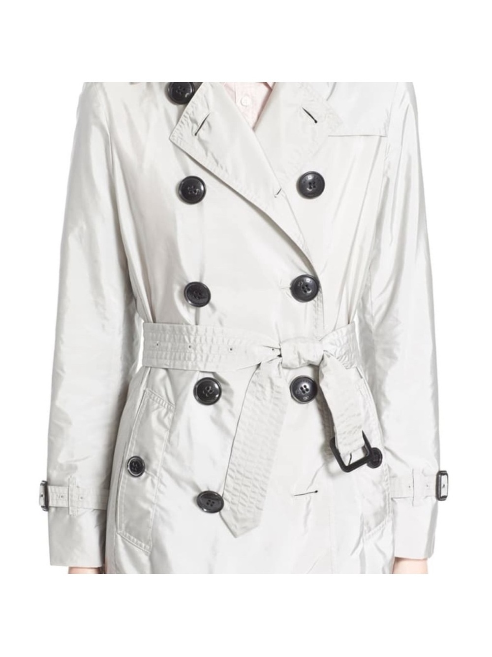 Burberry Brit Dove Grey Kerringdale Belted Trench Jacket 4 - Picture 5 of 16